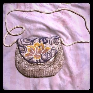 Small intricate beaded purse